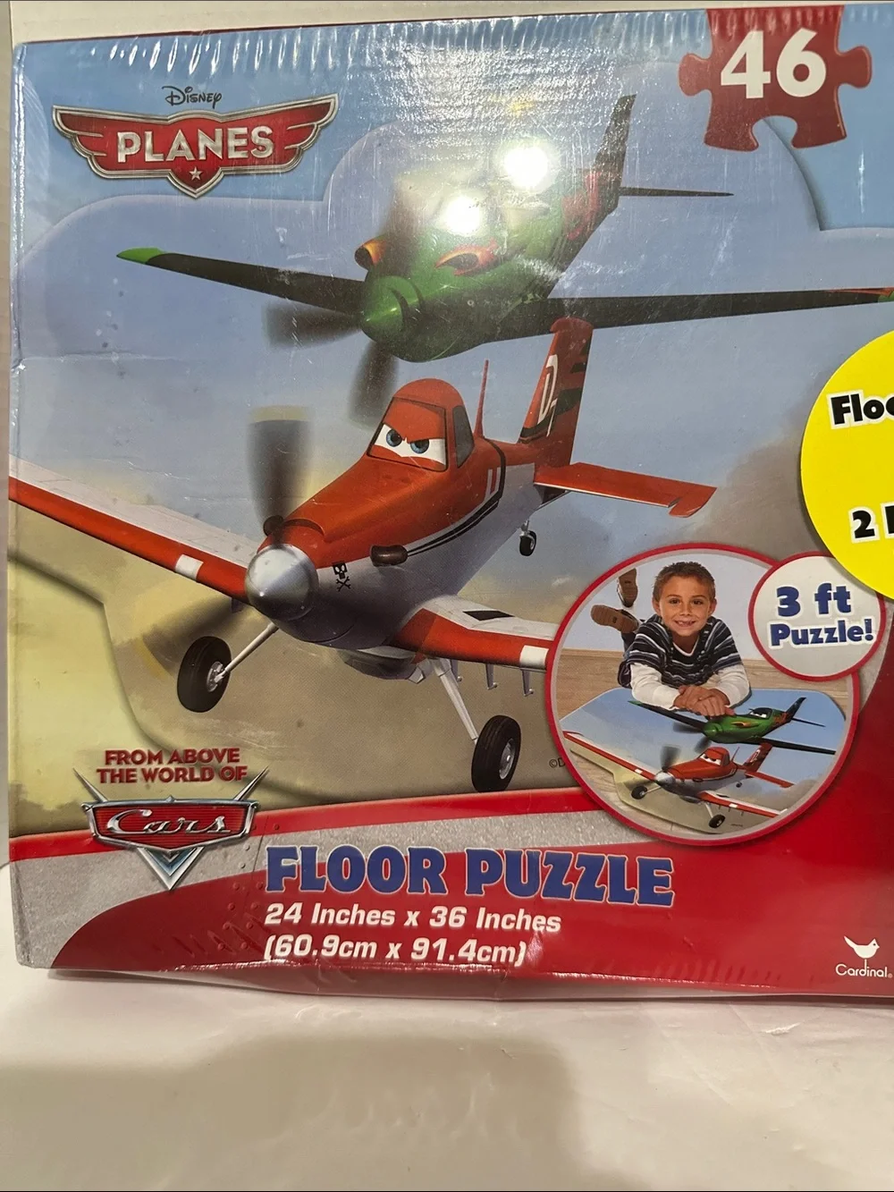 Disney Planes Red & Blue Floor Puzzle with 2 Lenticular Bonus Puzzles